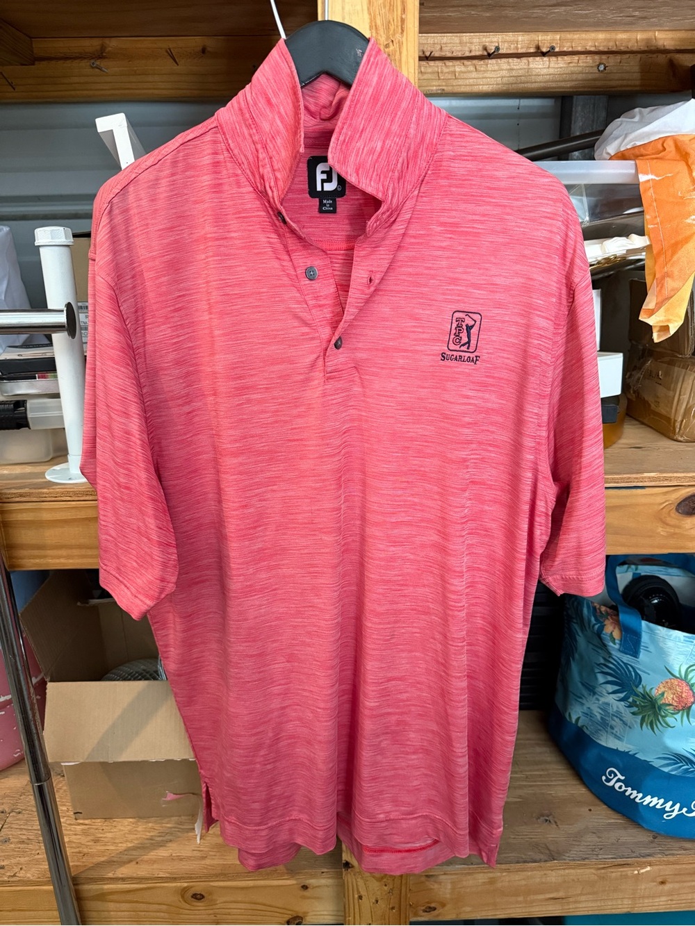 FootJoy Sugarloaf Heathered Pink Performance Polo